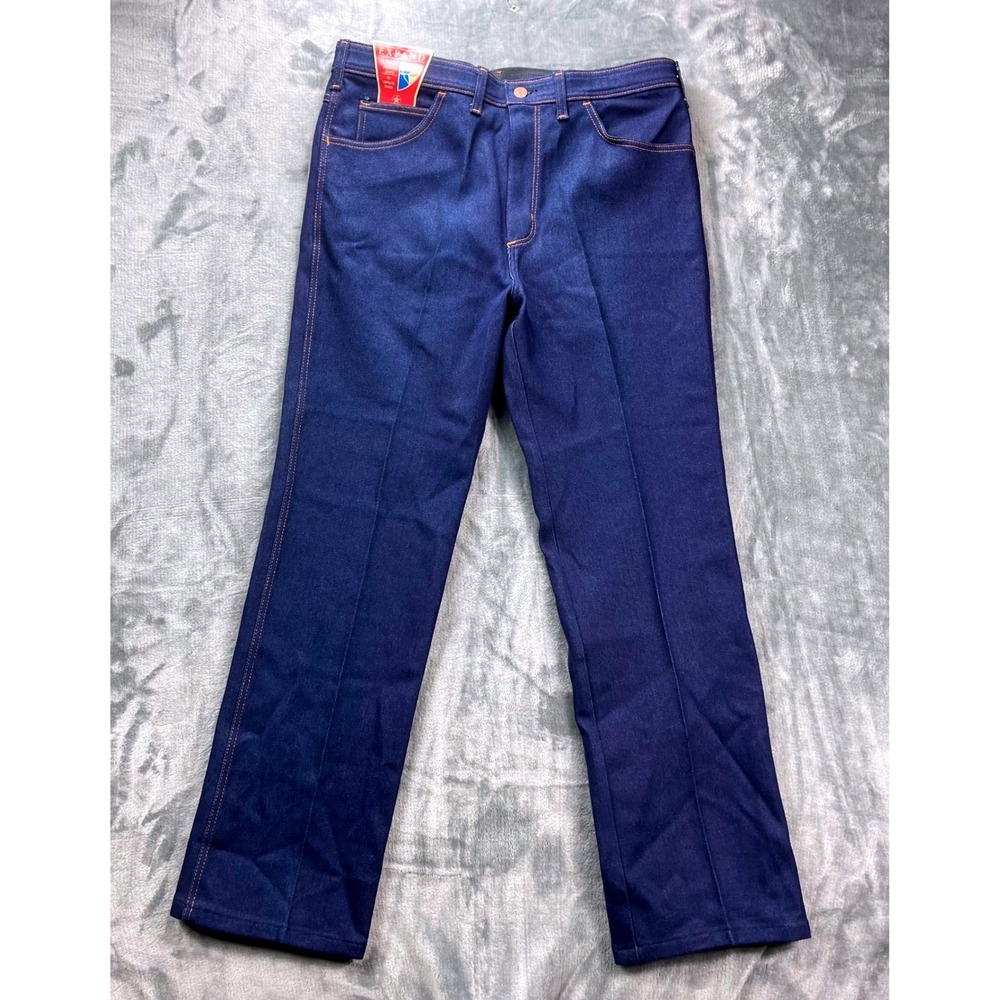 NWT Chaps by Taylor Togs Expand-A-Waist Stretch Jeans Blue 36x30 Made in USA - Picture 2 of 11